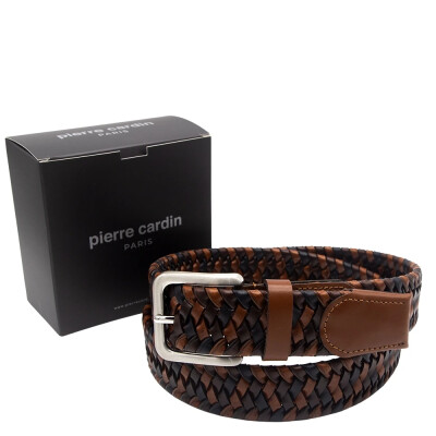 Pierre Cardin Multi Renk Premium Örgü Deri Kemer PC-1714M4R - Pierre Cardin