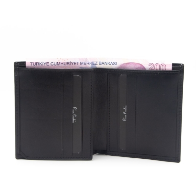 Pierre Cardin Siyah Analin Deri Erkek Cüzdanı 2016A55 - 2