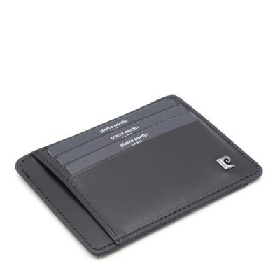 Pierre Cardin Siyah Analin Unisex Deri Kartlık 0422A55 - 1