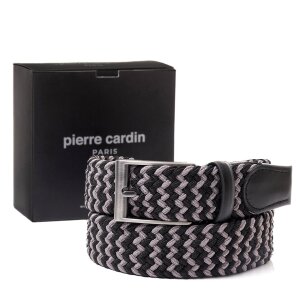 Pierre Cardin Siyah-Arduvaz Örgü Erkek Kemer PC-1745S4A 