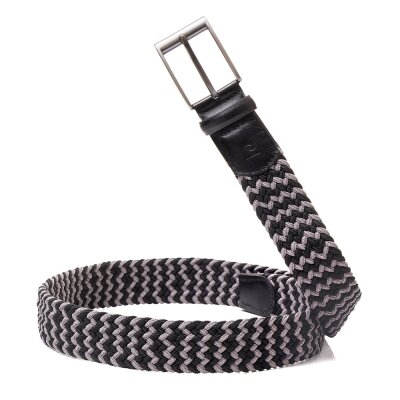 Pierre Cardin Siyah-Arduvaz Örgü Erkek Kemer PC-1745S4A - 2