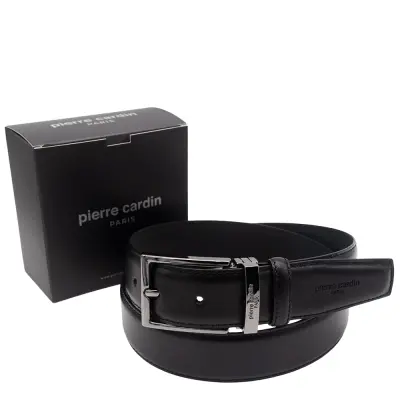 Pierre Cardin Siyah Deri Erkek Kemer PC-2209KA55 - 1