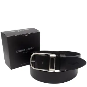 Pierre Cardin Siyah Deri Erkek Kemer PC-500SVNS41 - Pierre Cardin