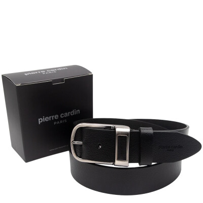Pierre Cardin Siyah Deri Erkek Kemer PC-500SVNS41 - Pierre Cardin