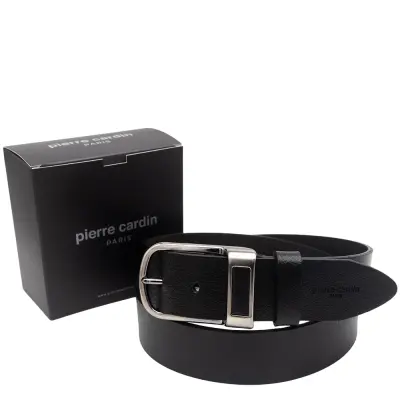 Pierre Cardin Siyah Deri Erkek Kemer PC-500SVNS41 - 1