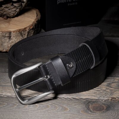 Pierre Cardin Siyah Deri Erkek Kemeri PC-4160S6P - 5