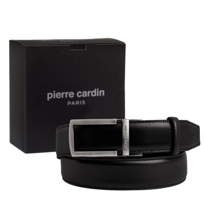 Pierre Cardin Siyah Deri Otomatik Tokalı Erkek Kemeri PCOTM01S6T - 1