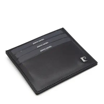 Pierre Cardin Siyah Deri Unisex Kredi Kartlık 042A55 - 1