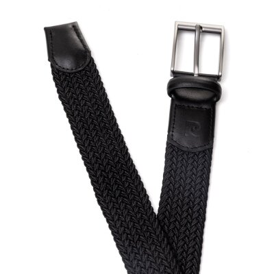 Pierre Cardin Siyah Düz Örgü Erkek Kemer PC-1745N5I - 4