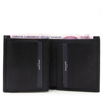 Pierre Cardin Siyah Floater Deri Erkek Cüzdanı 2016A41 - 2