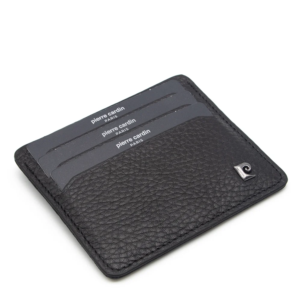 Pierre Cardin Siyah Floater Unisex Deri Kartlık 046a41