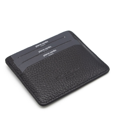 Pierre Cardin Siyah Floater Unisex Deri Kartlık 046A41 - 3