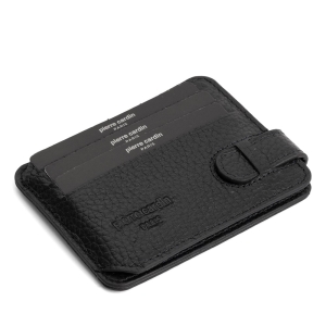 Pierre Cardin Siyah Floater Unisex Deri Kartlık 0777S3L 