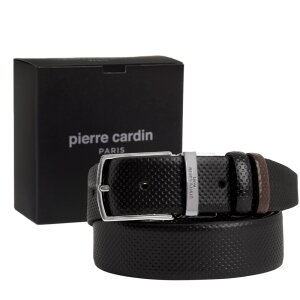 Pierre Cardin Siyah-Kahve Çift Taraflı Deri Kemer PC-CİFT04SK3 