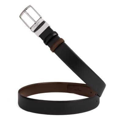 Pierre Cardin Siyah-Kahve Çift Yönlü Deri Kemer PC-CİFT01H2N - 2