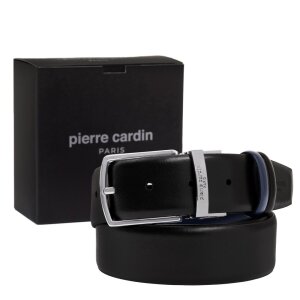 Pierre Cardin Siyah-Lacivert Çift Yönlü Deri Kemer PC-CİFT01L0K 