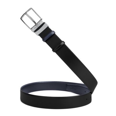 Pierre Cardin Siyah-Lacivert Çift Yönlü Deri Kemer PC-CİFT01L0K - 2