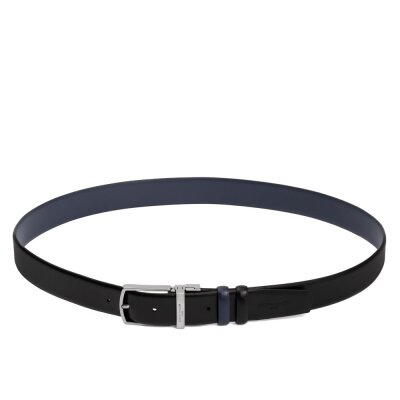 Pierre Cardin Siyah-Lacivert Çift Yönlü Deri Kemer PC-CİFT01L0K - 8