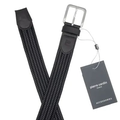 Pierre Cardin Siyah Premium Örgü Deri Kemer PC-1712S6G - 5