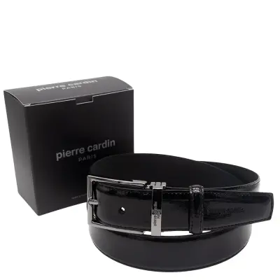 Pierre Cardin Siyah Rugan Deri Erkek Kemer PC-2209RR4S - 1