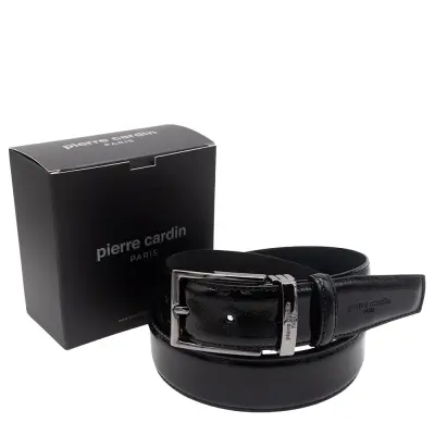 Pierre Cardin Siyah Rugan Deri Erkek Kemer PC-2209RR4S - 3