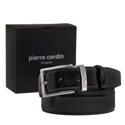 Pierre Cardin Siyah Rugan Deri Erkek Kemer PC-2209RR4S - 1