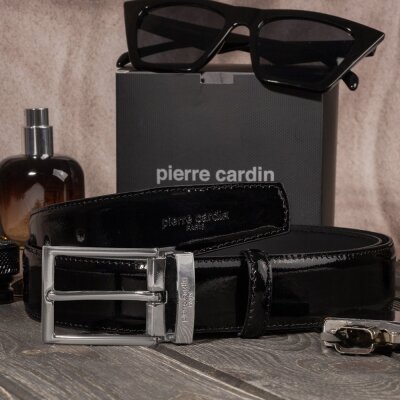 Pierre Cardin Siyah Rugan Deri Erkek Kemer PC-2209RR4S - 5