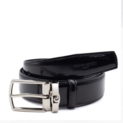 Pierre Cardin Siyah Rugan Deri Erkek Kemer PC-RUGAN-SZR4S - 2