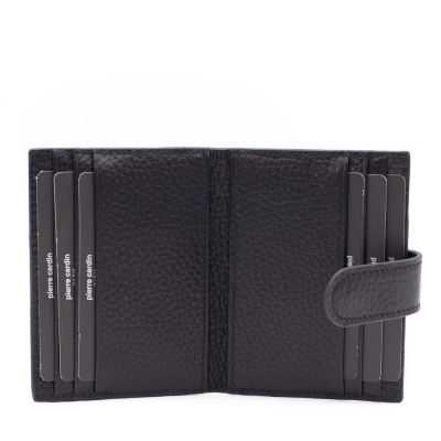 Pierre Cardin Siyah Unisex Deri Kartlık 0107S3L - 4