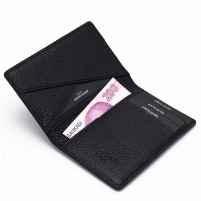 Pierre Cardin Siyah Unisex Deri Kartlık 0123S3L - 2