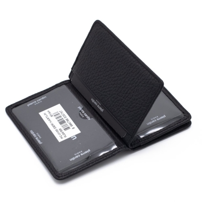 Pierre Cardin Siyah Unisex Deri Kartlık 0188S3L - 4