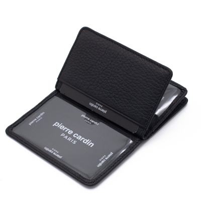 Pierre Cardin Siyah Unisex Deri Kartlık 0188S3L - 5