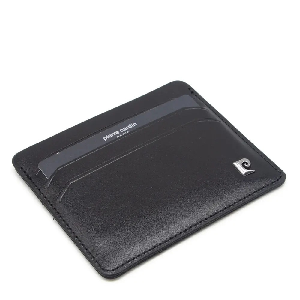 Pierre Cardin Siyah Unisex Deri Kartlık 046a55