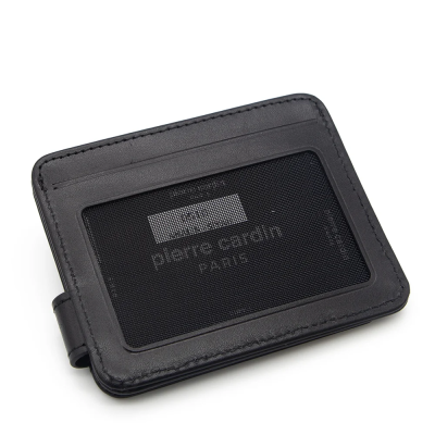 Pierre Cardin Siyah Unisex Deri Kartlık 0510 - 3