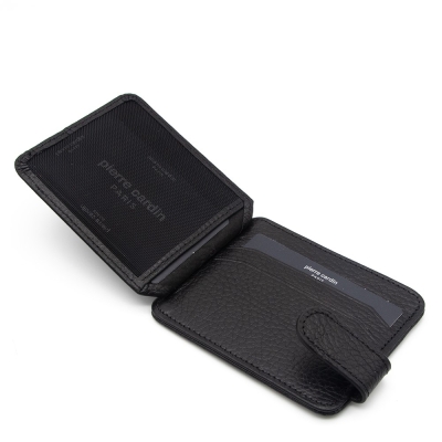 Pierre Cardin Siyah Unisex Deri Kartlık 0510A41 - 4