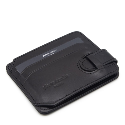 Pierre Cardin Siyah Unisex Deri Kartlık 0510A55 - 1