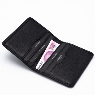 Pierre Cardin Siyah Unisex Deri Kartlık 1252S3L - 3