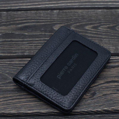 Pierre Cardin Siyah Unisex Deri Kartlık 1252S3L - 6