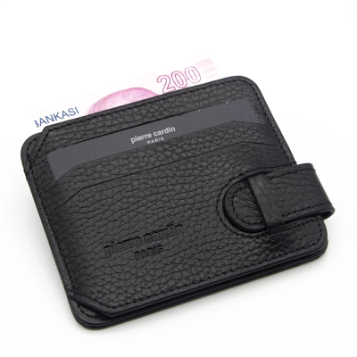 Pierre Cardin Siyah Unisex Deri Kartlık FT0510 - 2
