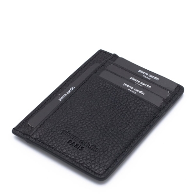 Pierre Cardin Siyah Unisex Deri Kredi Kartlık 0323S3L - 1