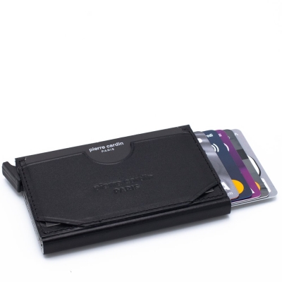 Pierre Cardin Siyah Unisex Otomatik Deri Kartlık 0273F2I - 3