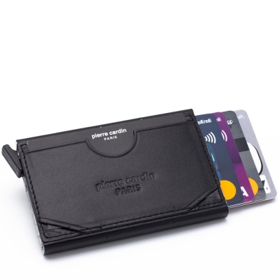Pierre Cardin Siyah Unisex Otomatik Deri Kartlık 0273F2I - 4