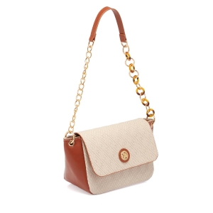 Tergan Bej Print Kadın Çanta 09111E52 - Tergan (1)