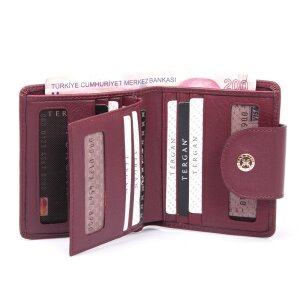 Tergan Bordo Deri Kadın Cüzdanı 5674K16 - Tergan (1)