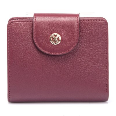 Tergan Bordo Deri Kadın Cüzdanı 5674K16 - 5