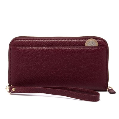 Tergan Bordo Deri Kadın Cüzdanı 5734M71 - 4