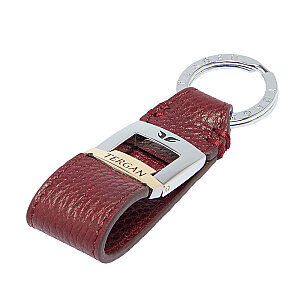 Tergan Bordo Deri Unisex Anahtarlık 0242M71 