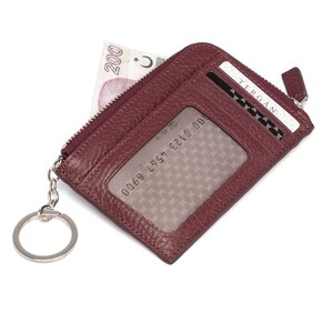 Tergan Bordo Deri Unisex Kredi Kartlık 0265M71 - Tergan (1)