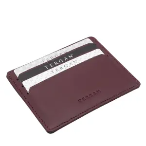 Tergan Bordo Deri Unisex Kredi Kartlık 1050X31 