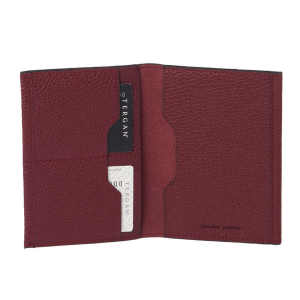 Tergan Bordo Deri Unisex Pasaportluk 1657M71 - Tergan (1)